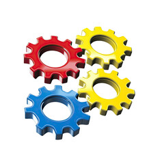 Gears turning teamwork
