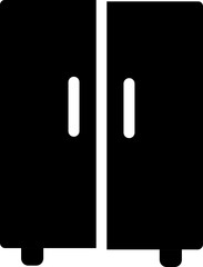 Refrigrator collection icon. Can be used for coloring books.Coloring vector basic element graphic design.Vector of a coloring of a refrigrator. refrigrator technology outline icon.