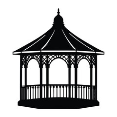 Vintage Gazebo Silhouette