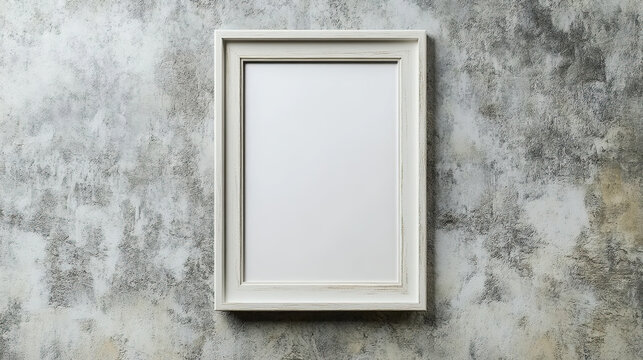 Mockup poster frame close up, 3d render