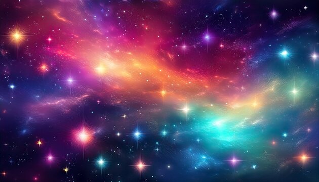 fond d ecran d etoiles scintillantes dans une galaxie coloree r ia generative