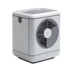 Obraz premium Compact portable air cooler with modern design for efficient cooling in small spaces on transparent background