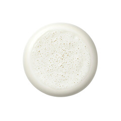 Top view of foamy drink