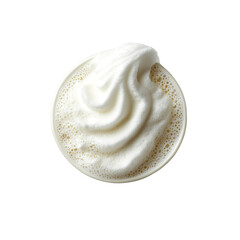 Frothy cappuccino on Transparent Background