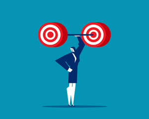 Robot. Artificial intelligence with target weightlifting