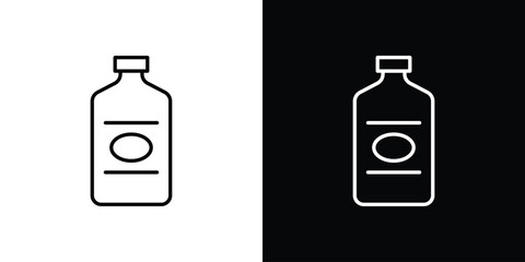 Cleaning products icons. Editable Stroke. logotype design concept