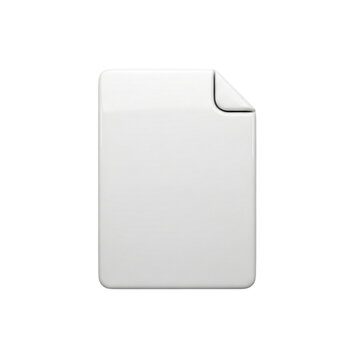 Clean white document icon with a folded corner, representing data, records, or important paperwork for business.