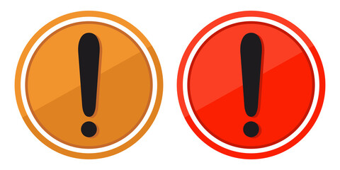 Warning sign. Exclamation mark