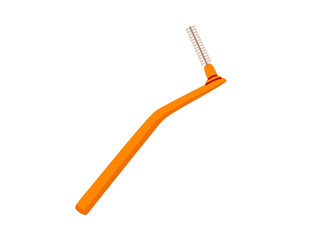 Interdental proxy brush for cleaning teeth gaps. Interproximal brush. Oral care and dental hygiene tool. Hand drawn vector illustration.