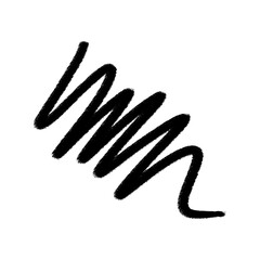 Hand drawn abstract charcoal pencil scribble element. Charcoal streaks. Black stain pencil texture. 