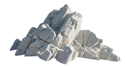 Abstract white crystalline structure against black background