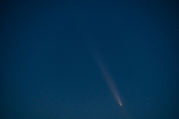 Stunning Astronomical Capture: Bright Comet C/2023 A3 (Tsuchinshan–ATLAS) Shines in the Deep...