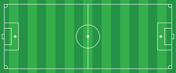 Football field. Football field lines style. Black field and stadium outline scheme on white background. vector