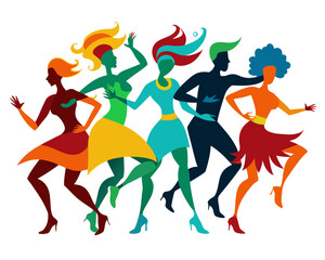 Creative Details Dancing Conga Vector Illustration | Music Instrument | Latin Percussion Design