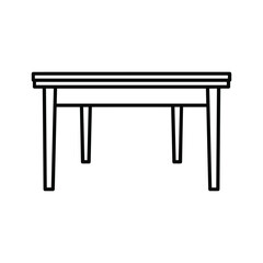 Coffee maker vector icon outline illustration of a coffee machine