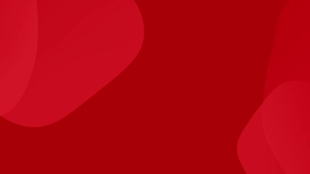 A vibrant red background with abstract, soft-edged shapes in a lighter shade of red.