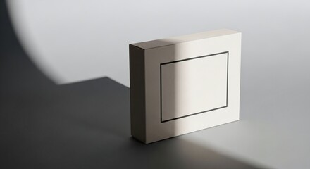 A clean mock-up scene product packaging on a simple