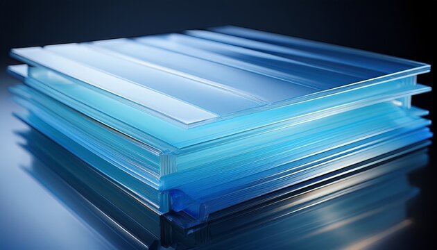 multiple layers of lexan polycarbonate sheets showcase their transparent durable and lightweight properties ideal for various construction and design applications