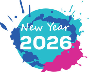 hand holding paint brush with colorful splashes vector illustration