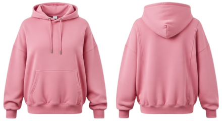 Pink clothing apparel objects, including a bathrobe, jacket, and shirt, isolated on white for fashion style