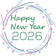 colorful happy birthday celebration card with confetti and decorative design