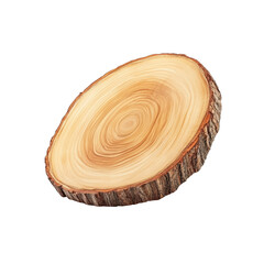 Cross section of a tree trunk