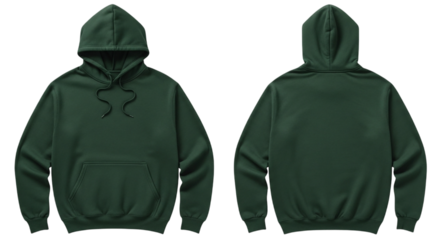 Green polo shirt template for men, women, and children with a standing businessman silhouette illustration