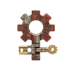 Steampunk Venus Symbol Mechanical Gear