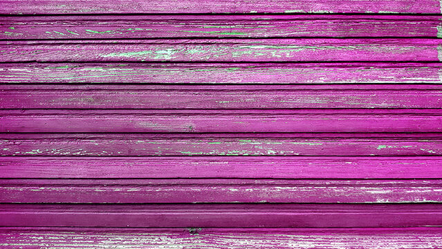 Vintage background pink wooden planks board texture.