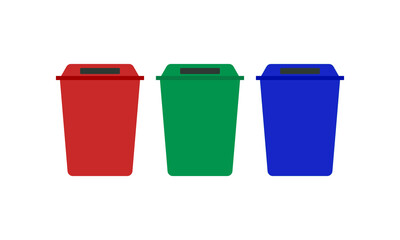 Illustration vector graphic of rubbish bin. Good for environmental education.