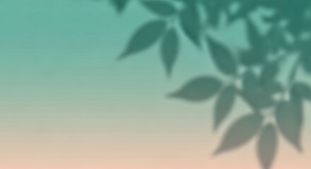 Abstract Nature Leaves Shadow Overlay Gradient Background