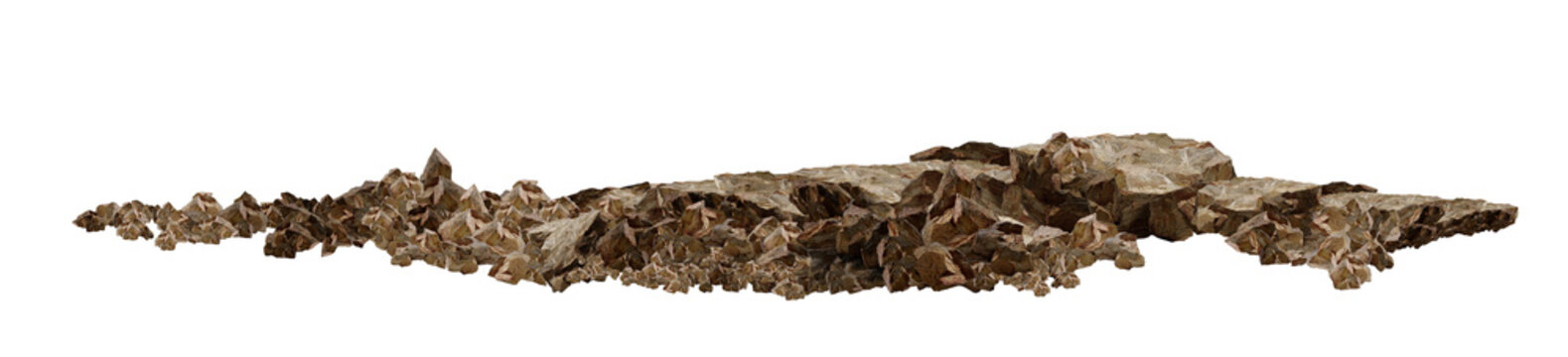 dry grass isolated on white/Rugged rocky terrain with natural brown stones and mountain formation isolated on white background, perfect for geology or nature design concepts.