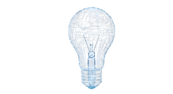 Artificial Intelligence Idea Lightbulb