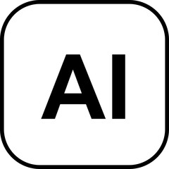 AI generator icon, sparkle magic wand symbols, artificial intelligence interface buttons, app design creative technology modern flat and line vector illustration pack