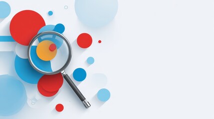 Colorful watercolor paint brush and paint illustration circle pattern set