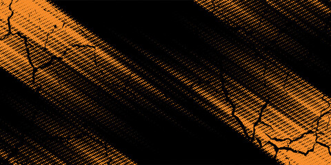 orange black brush Car sticker wrap pattern banner abstract sporty lines black orange color combination grunge brush pattern racing motorsport design.