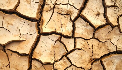 Cracked Earth - A Stark Reminder of Environmental Challenges.