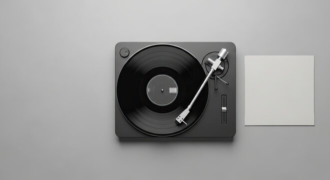 Vintage Turntable and Record Player Setup for Audiophiles