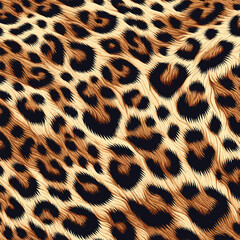 Seamless Animal Wildlife Skin Pattern. Leopard Skin Texture Pattern Vector. Leopard Fur Camouflage Background, bold option for digital and print use.