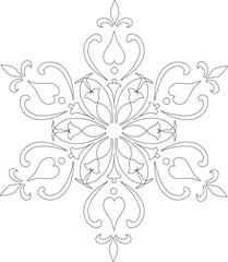 sketch vector illustration silhouette design icon logo symbol ornament decoration decoration mandala rosette abstract modern classic vintage ethnic traditional 