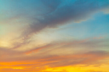 Fototapeta premium Clouds and sky backdrop, sunrise and sunset,Background, backdrop, clouds and morning sky,Sunset sky for background or sunrise sky and cloud at morning.