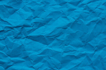 Macro crumpled blue paper background,Abstract light blue paper texture background. Texture of...