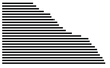 Symbol Map of the County Winona (Minnesota, US) showing the County with a few black horizontal lines