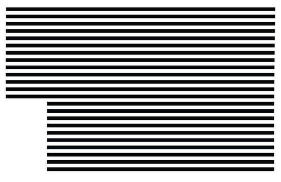 Symbol Map of the County Alcorn (Mississippi, US) showing the County with a few black horizontal lines