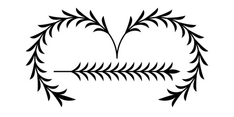 Set of circular laurel wreath. Emblem floral Greek branch of oak leaves, eucalyptus leaf, Wheat, winner award, champion medal, swirls, twigs and flower ornaments vector	