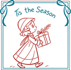 Christmas Frame Hand-drawn SVG