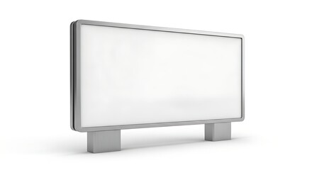 Billboard with blank white space for advertisement, offering a versatile platform for showcasing marketing messages and branding campaigns