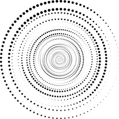 Halfton is a texture of black dots twisted in a spiral