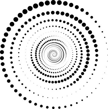 Halfton is a texture of black dots twisted in a spiral