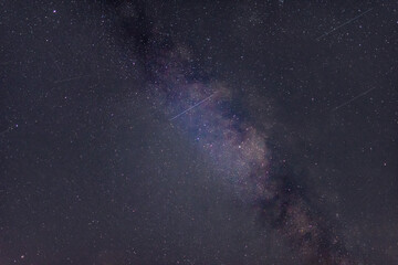 The Milky Way galaxy sky captured in Poland
